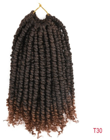 TOMO Pre-twisted Passion Twist Crochet African Dirty Braids Crochet Hair Angelassensation