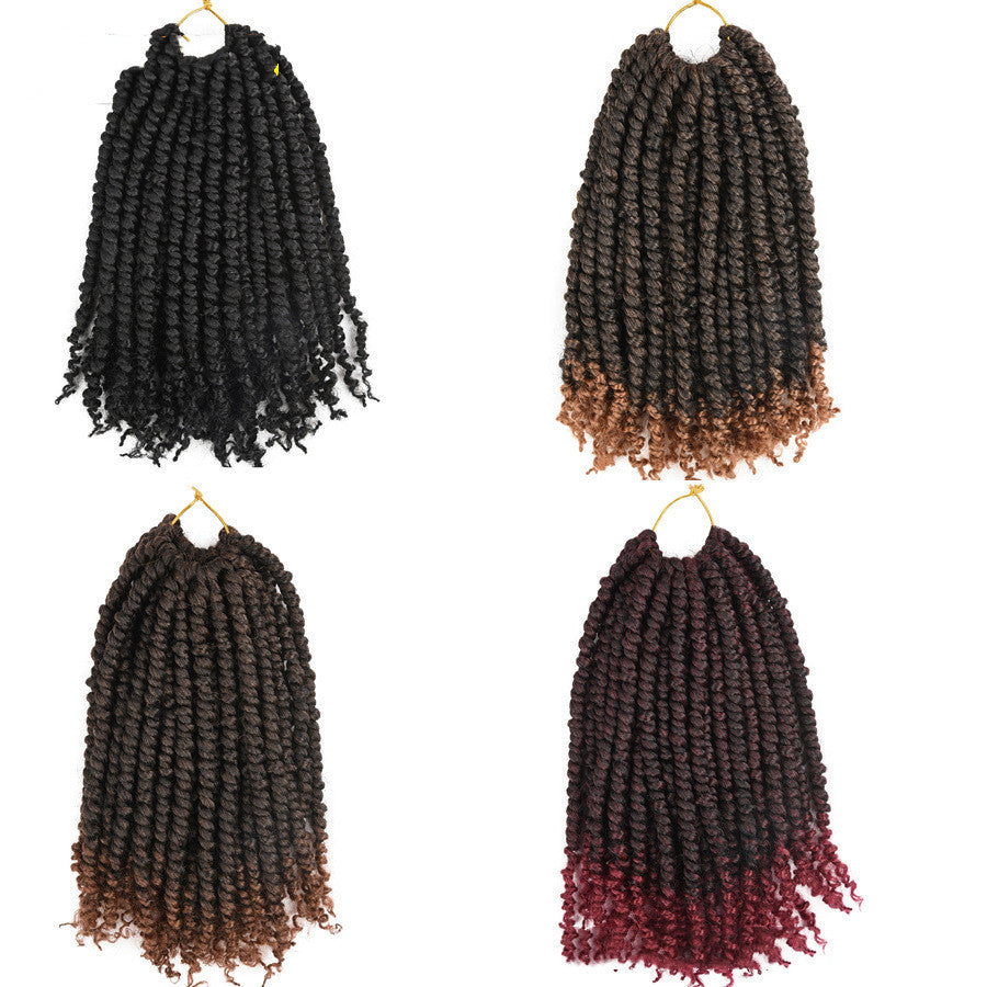 TOMO Pre-twisted Passion Twist Crochet African Dirty Braids Crochet Hair Angelassensation