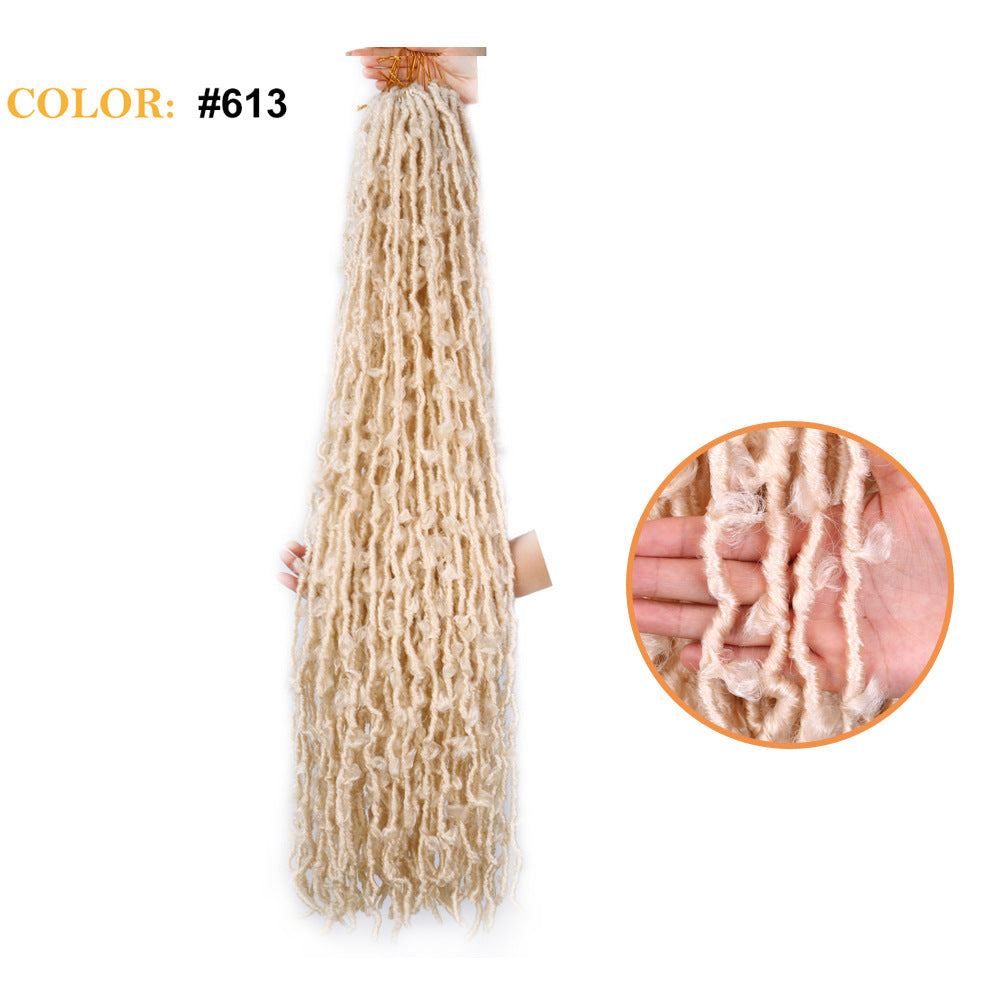 African Butterfly Curve Chemical Fiber Crochet Dirty Braid Wig Angelassensation