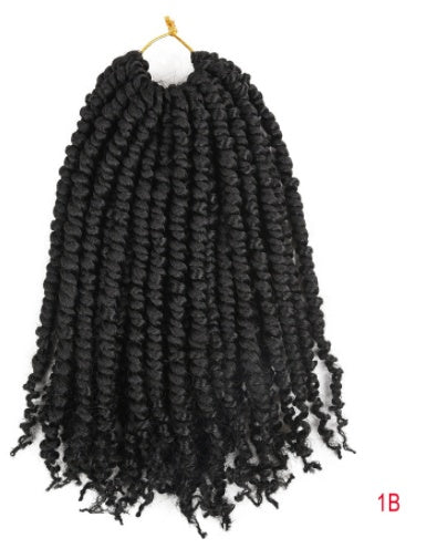 TOMO Pre-twisted Passion Twist Crochet African Dirty Braids Crochet Hair Angelassensation