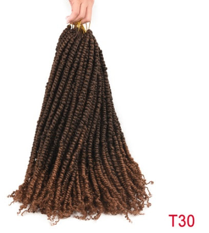 TOMO Pre-twisted Passion Twist Crochet African Dirty Braids Crochet Hair Angelassensation