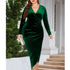 Long sleeve  plus size evening dress Angelassensations