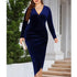 Long sleeve  plus size evening dress Angelassensations