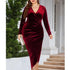 Long sleeve  plus size evening dress Angelassensations