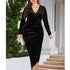 Long sleeve  plus size evening dress Angelassensations