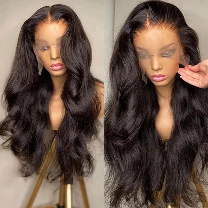 Front Lace Long Fiber Wig Light Gold Big Wave Angelassensation