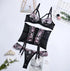 Three Piece Lingerie Embroidery Girdle eprolo